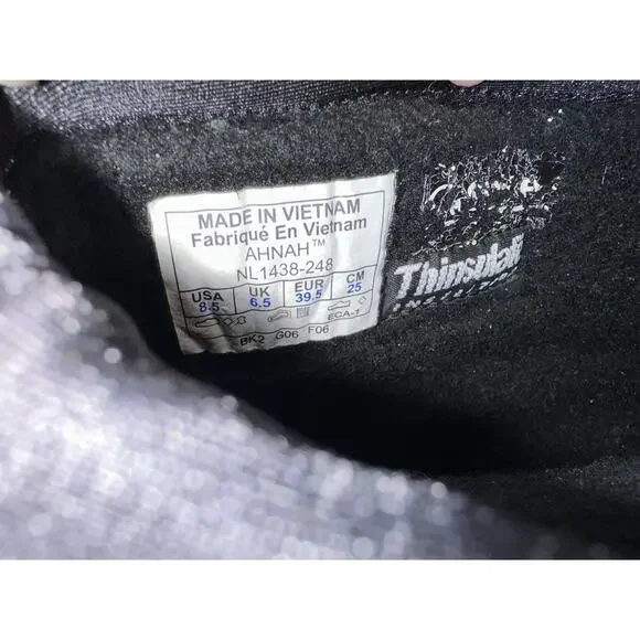 Sorel Ahna Brown Leather Faux Furry Boots Size 8.5 - Picture 10 of 12